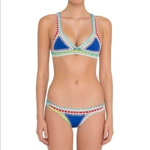 2 piece KIINI blue handmade bikini